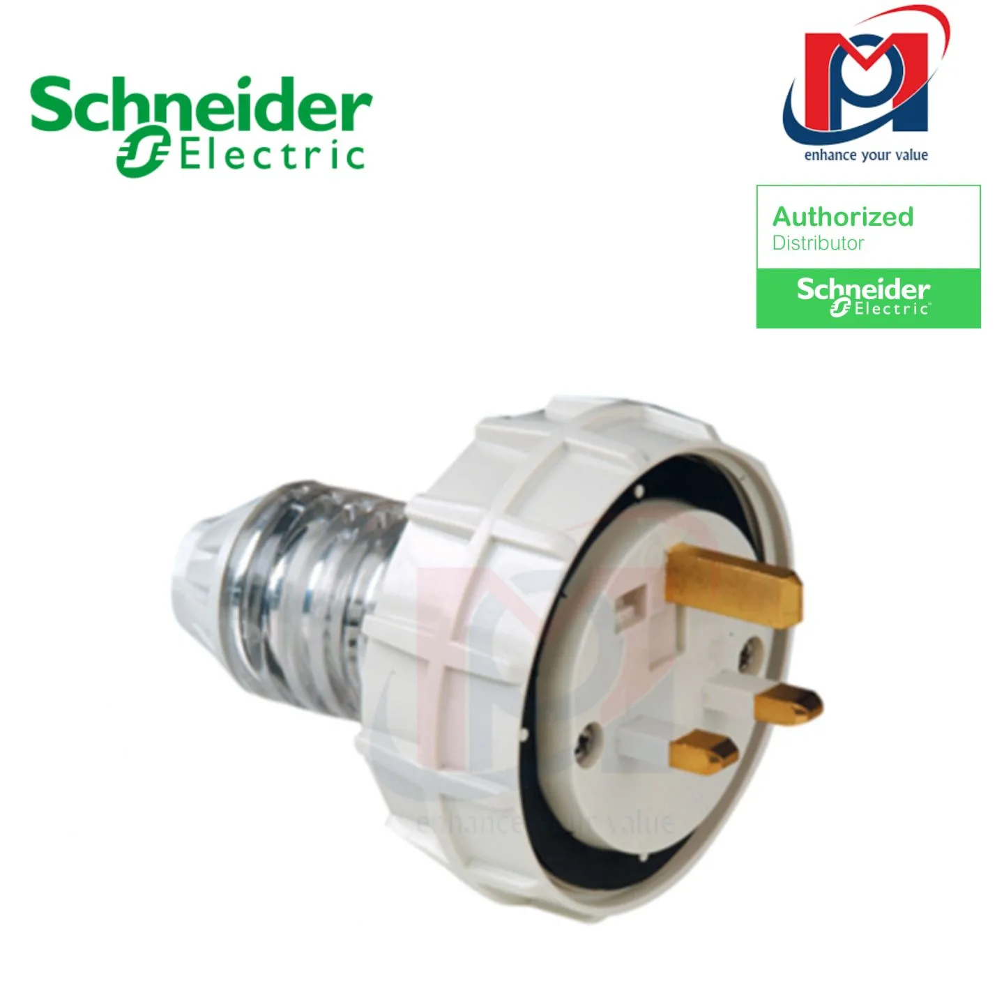 Phích cắm 3 chấu 250V 15A 3 PIN PLUG IP66 - Schneider - S56P315RPGY_G15