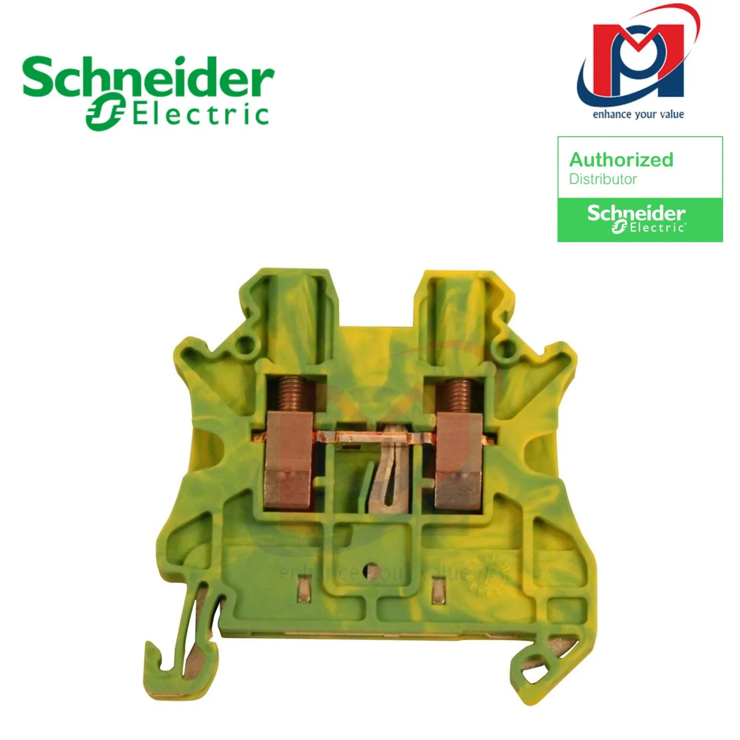 Đầu nối SPRING TERMINAL, MINI 15MM RAIL, PROTECT - Schneider - NSYTRR22MPE