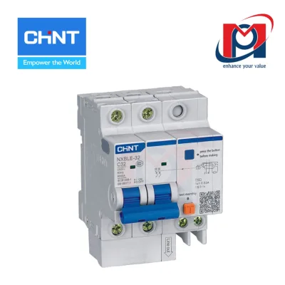 Cầu dao chống dòng rò RCBO NXBLE-32H 2P C10 100mA 10kA -  CHINT - 819469