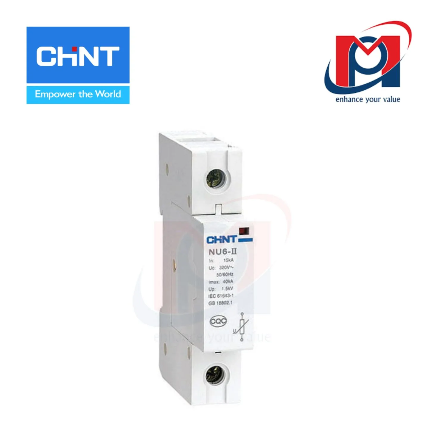 Thiết bị chống sét NU6-II 100kA/460V 1P - CHINT - 213579