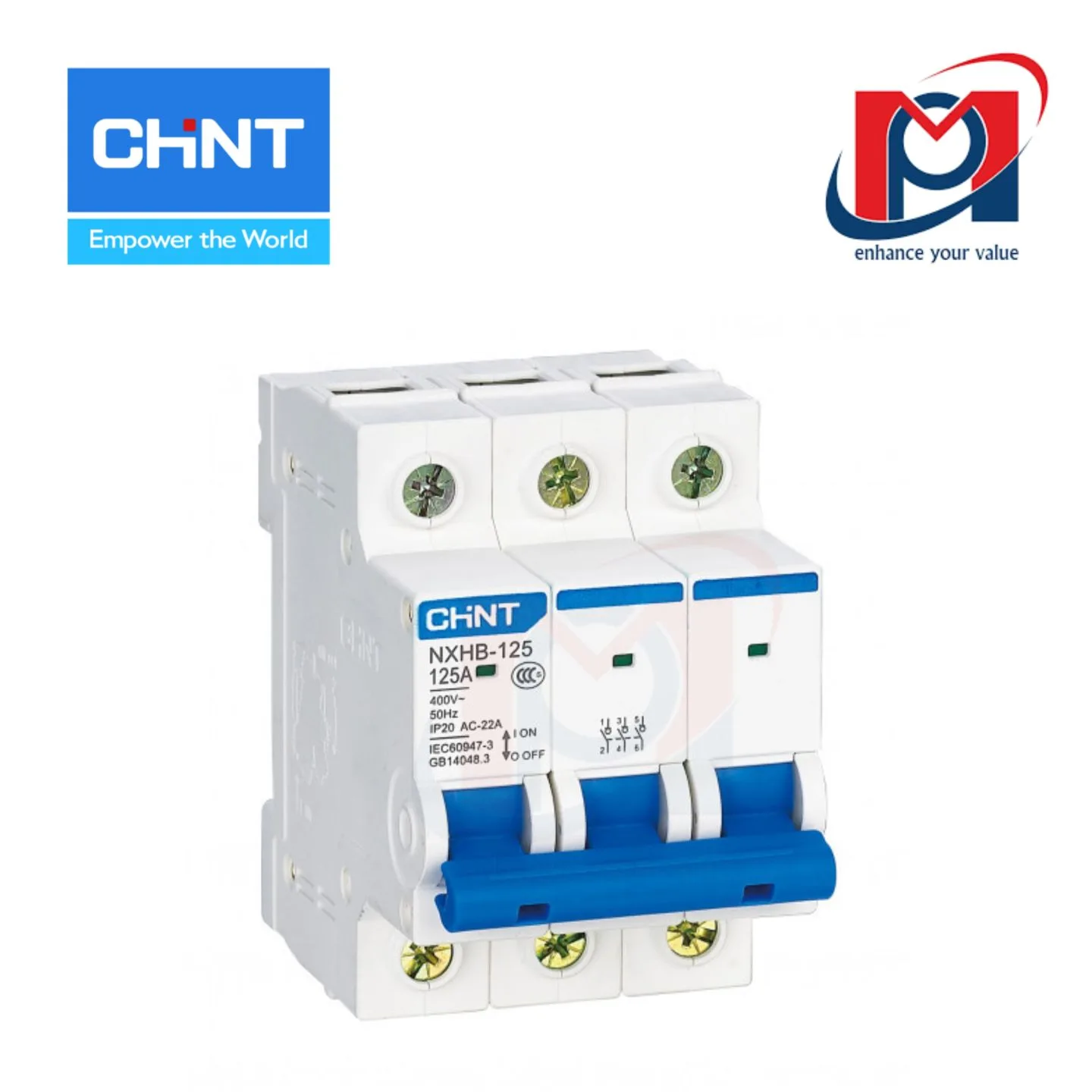 Bộ ngắt kết nối NXHB-125 3P 125A - CHINT - 193186