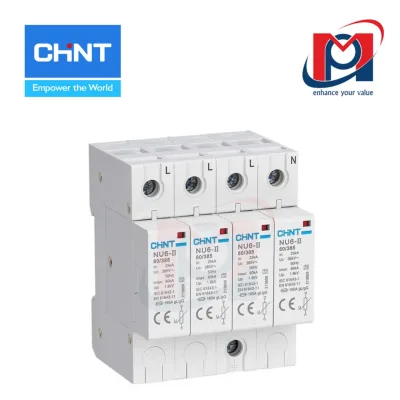 Thiết bị chống sét NU6-IIG 65kA/275V 4P - Chint - 252575