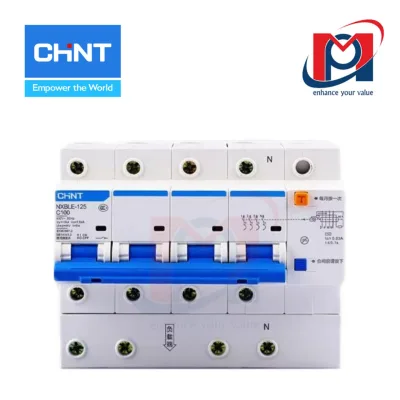 Cầu dao chống dòng rò RCBO NXBLE-125 4P D80 300mA -  CHINT - 820641