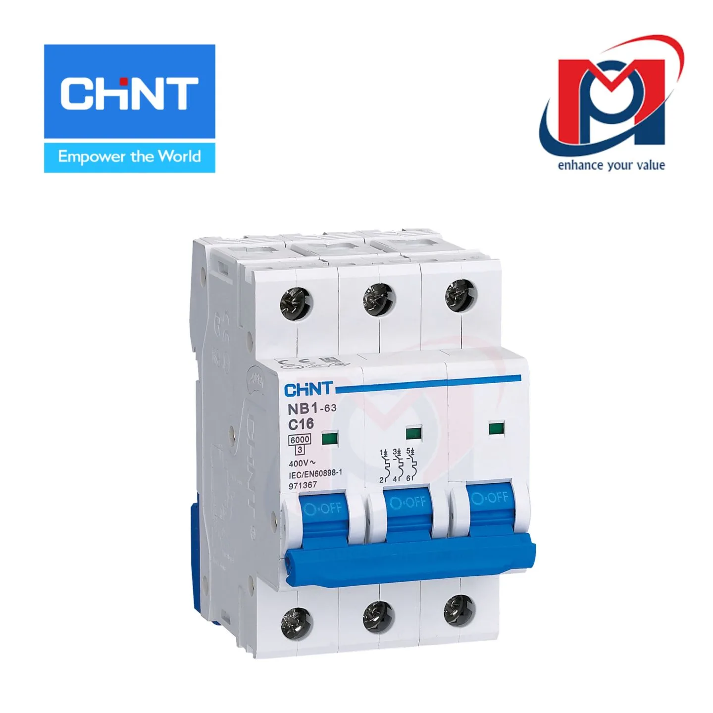 Cầu dao tự động MCB NB1-63 4P C40 6kA DB - CHINT - 179749