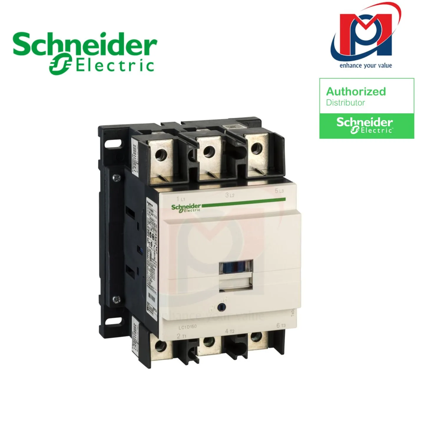 Khởi động từ CONTACTOR 150A 1F+1O 110V50 60 3P+1F+1O - Schneider - LC1D1506F7
