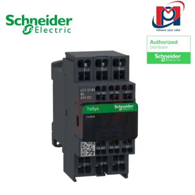 Khởi động từ TeSys3P CTR18A AC3 9KW1NO1NC24VDC LC SPR -  Schneider - LC1D183BL
