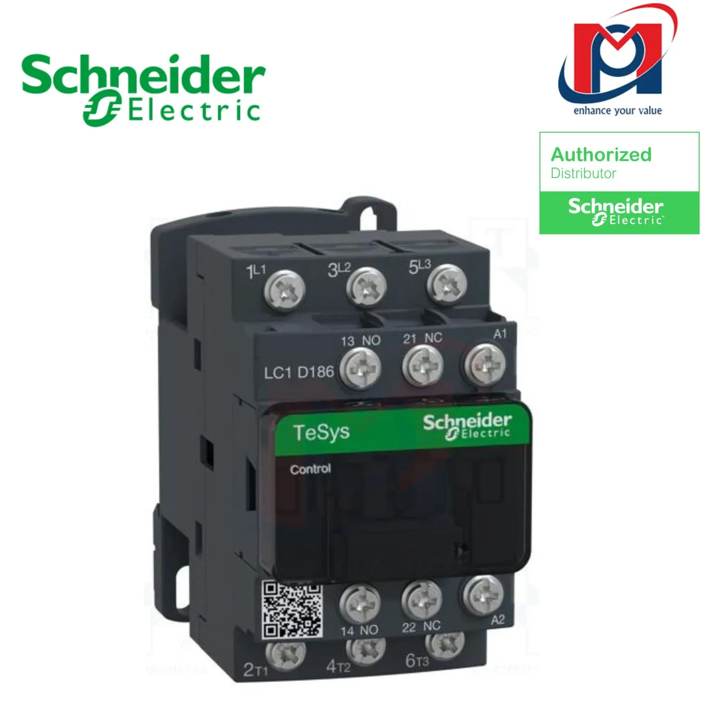 Khởi động từ 3P CONT 9A AC3 4KW 1NO 1NC 110VDC LC - Schneider - LC1D09FL