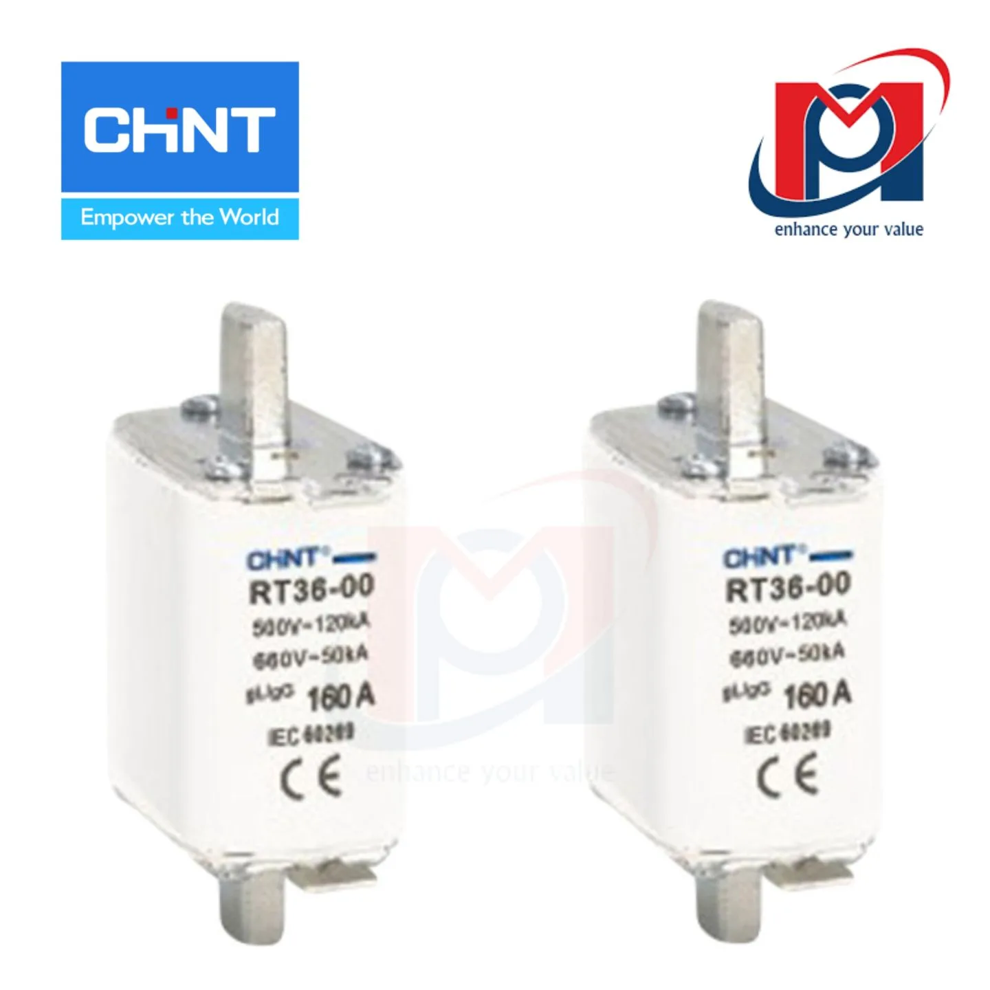 Cầu chì RT36-00-160 63A gG/gL - CHINT - 521347