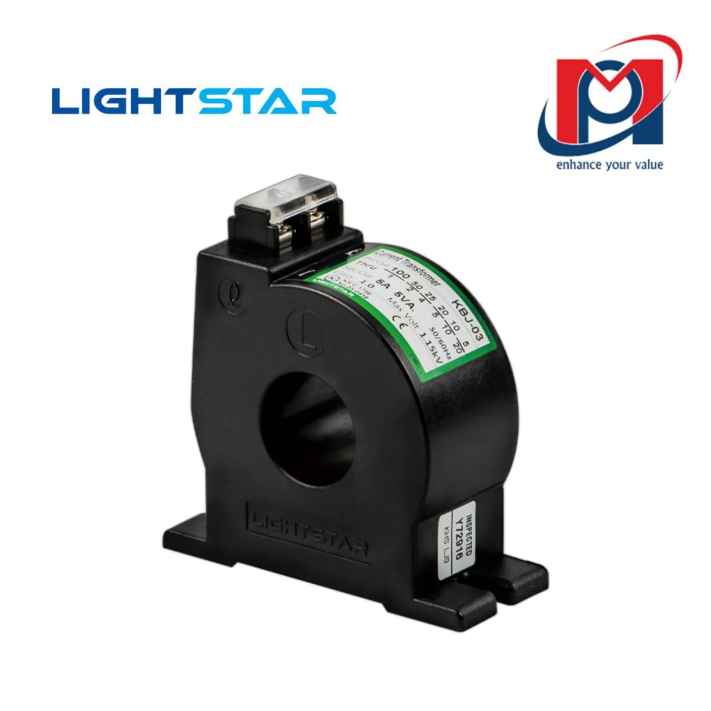 Biến dòng Lightstar KBJ-25 100/5A 5VA phi 25