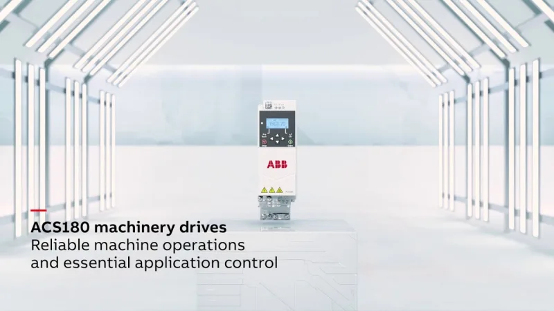ABB ACS180 là dòng biến tần công suất nhỏ đến trung bình, từ 0.37kW đến 22kW.