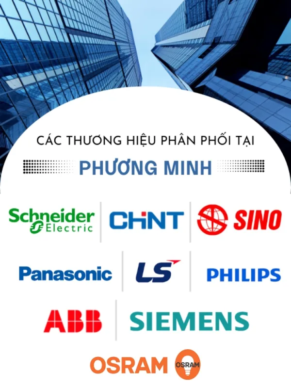 Các thương hiệu thiết bị điện phương minh đang phân phối