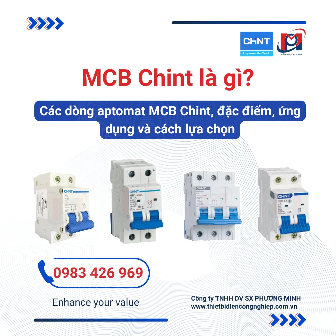MCB Chint là gì? Các dòng aptomat MCB Chint, đặc điểm, ứng dụng và cách lựa chọn