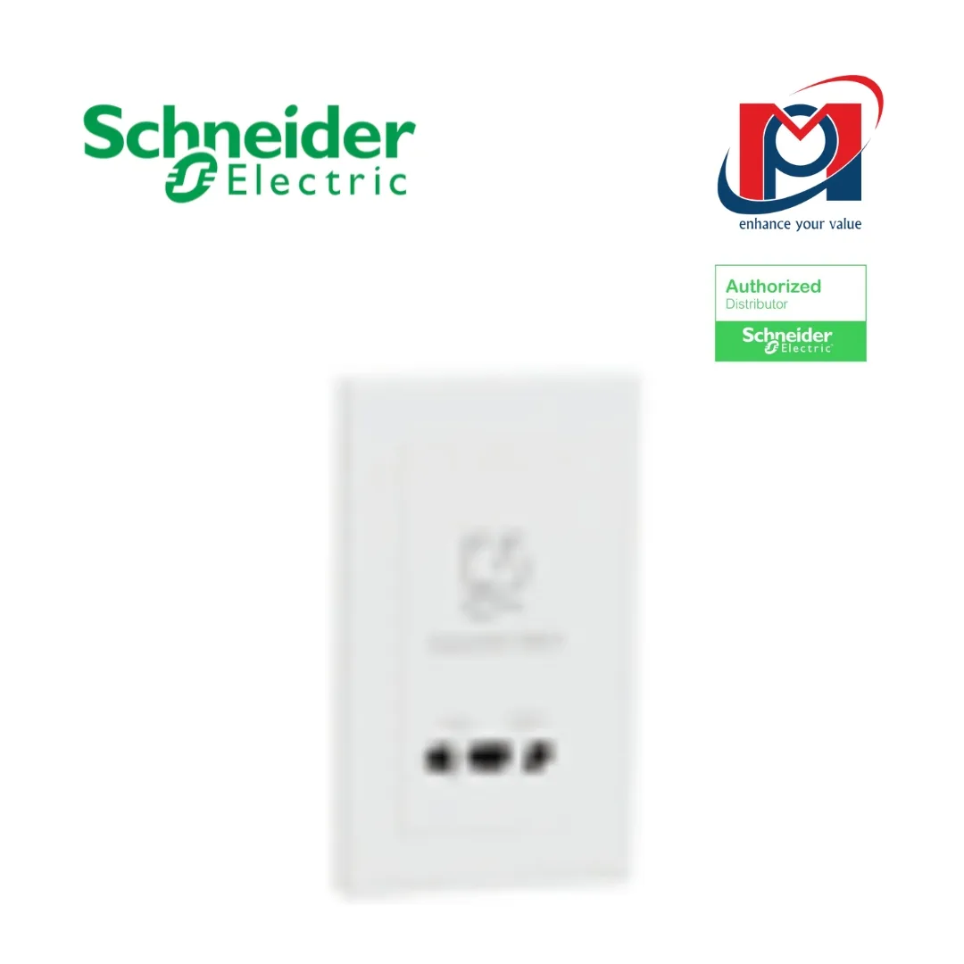 Bộ ổ cắm dao cạo râu 115V:240V Schneider Vivace E KBNT727V_WE