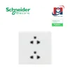 Bộ ổ cắm đôi 3 chấu 16A Schneider Vivace E KBNT426UEST_WE_G19