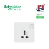 Bộ ổ cắm đơn đa năng 16A có công tắc Schneider Vivace E KBN15_IS_WE