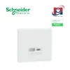 Bộ ổ cắm sạc USB type A+C 21W, có PD + QC3.0 Schneider Vivace EKBNACQUSB_WE