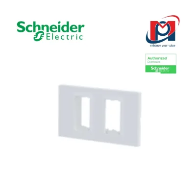 Mặt che 2 thiết bị Schneider Miluz E M3TS01XS_WE - Màu trắng | Chính hãng