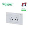 Ổ cắm đôi 3 chấu có công tắc Schneider Milux E M3TS_SIS_WE