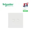 Ổ cắm mạng cat6 đôi Schneider Vivace E KBN32RJ6_WE