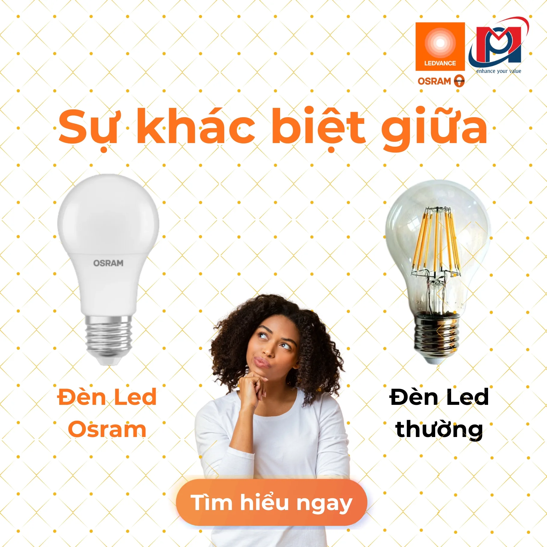 Sự khác biệt giữa đèn led osram và đèn led thường