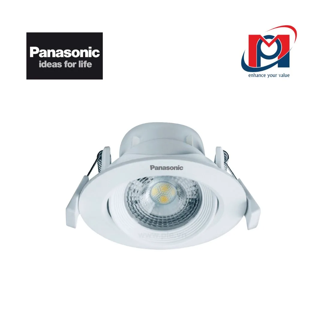 Đèn Downlight Chỉnh Góc Panasonic NNNC7628188 7W Ánh sáng trắng 6500K LED âm trần chính hãng