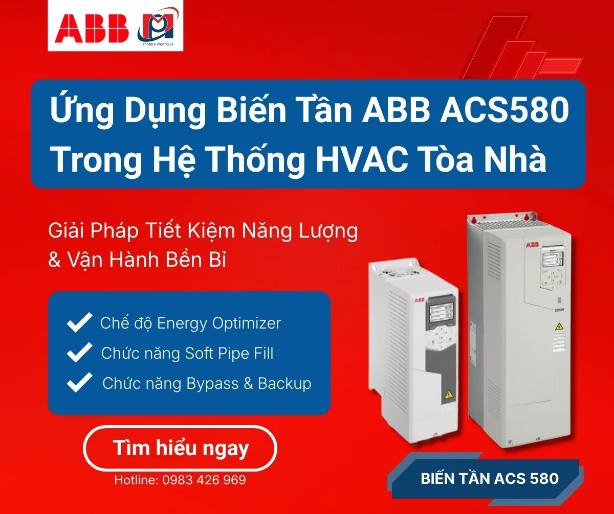 Ứng Dụng Biến Tần ABB ACS580 Trong Hệ Thống HVAC Tòa Nhà