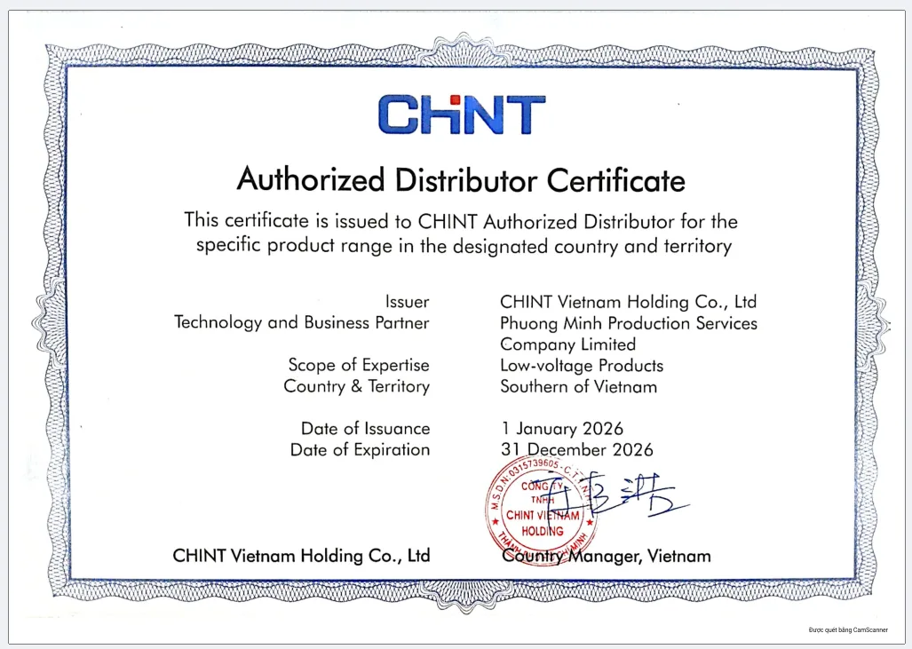 Chung nhan NPP Chint 2026