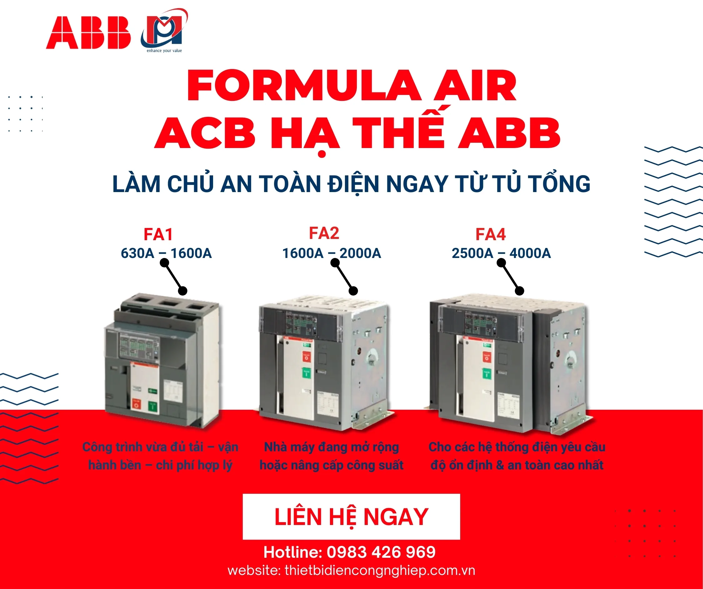 Máy cắt không khí ACB ABB