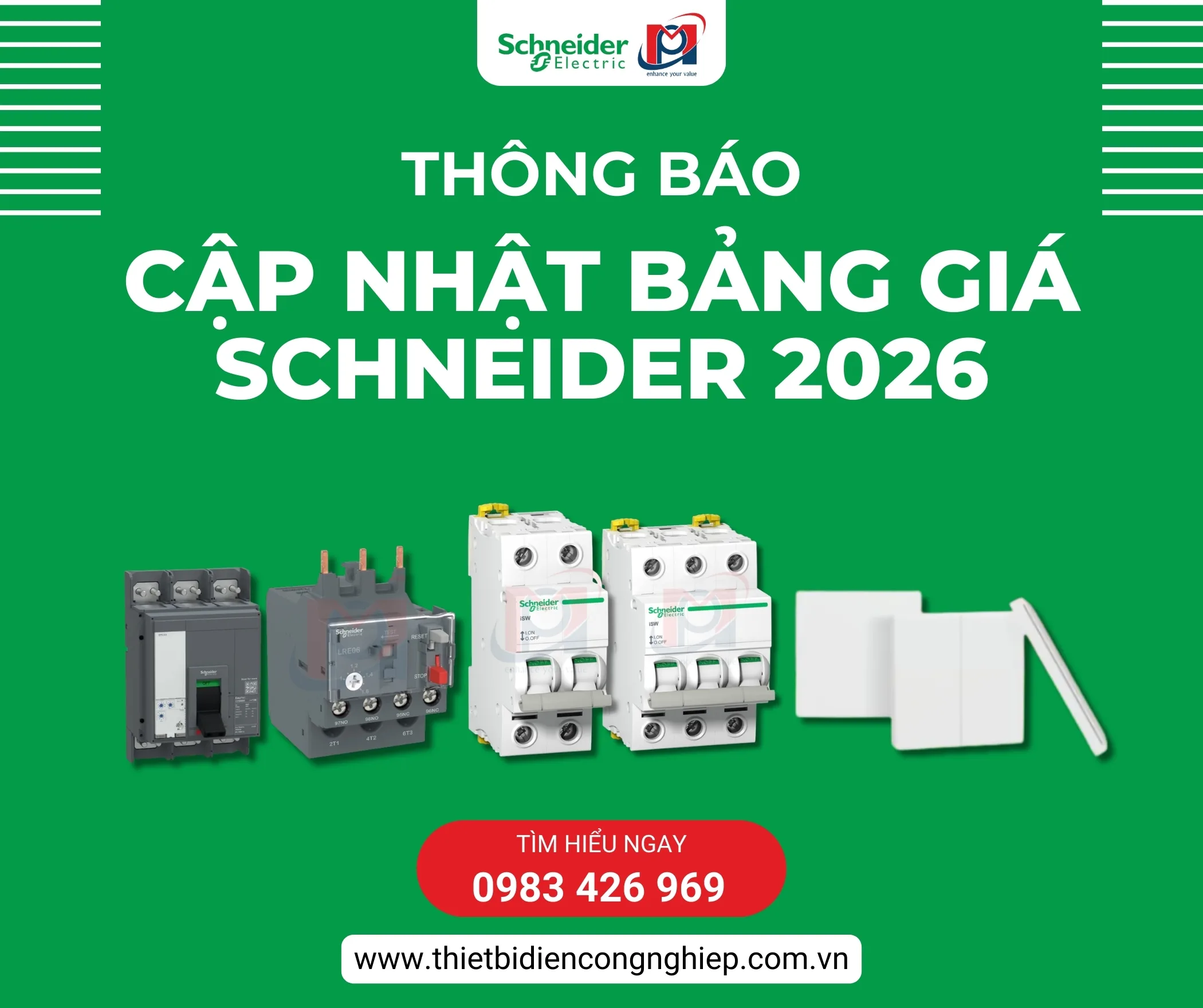 Cap nhat bang gia Schneider 2026
