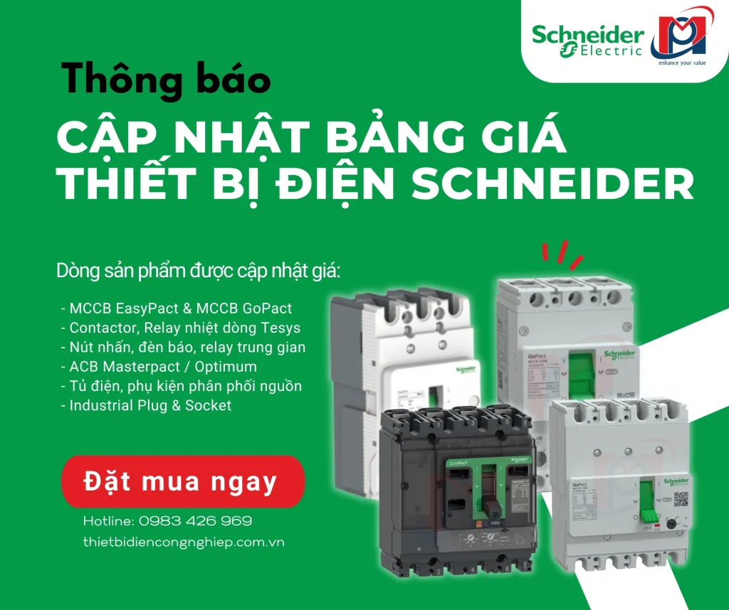 Thông báo cập nhật Bảng giá Thiết bị điện Schneider từ 01052026